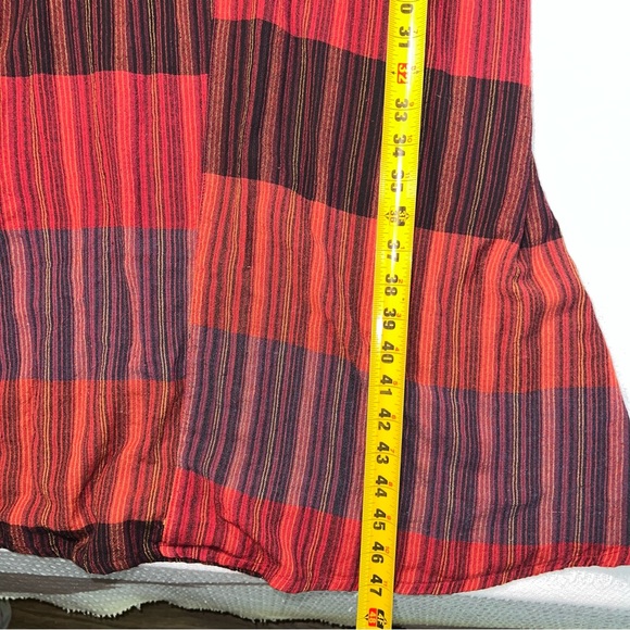 Women’s Boho Hippie Patchwork Pinafore Maxi Dress S/M Apron Style Festival Retro - Picture 8 of 8